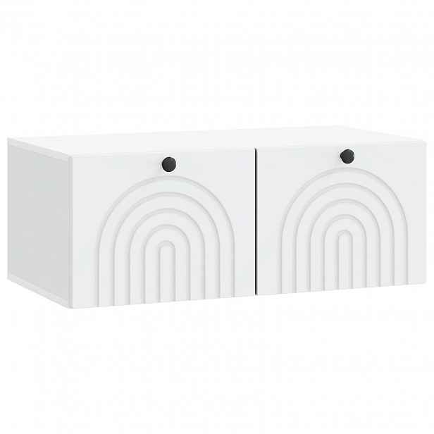 vidaXL Nástěnná TV skříň Bílá 78,5 x 41 x 30 cm Kompozitní dřevo