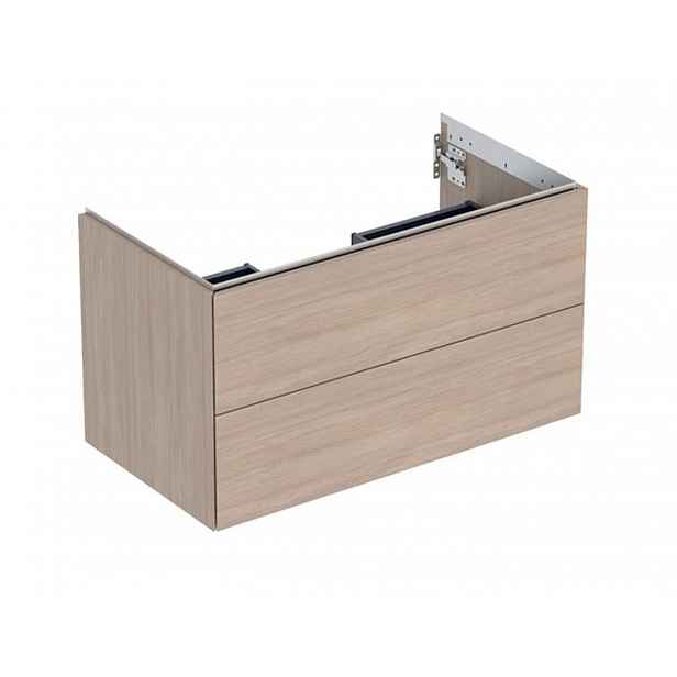 Geberit ONE - Umyvadlová skříňka 89x50x47 cm, 2 zásuvky, dub 505.263.00.5