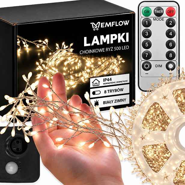 Vánoční Osvětlení Na Stromeček Girlanda Cluster micro Led 1000 Led 30 M Vánoční Bílé Teplé