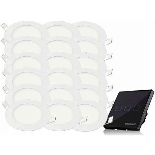 Sada Halogenová Led lampa 3W 18x spínač