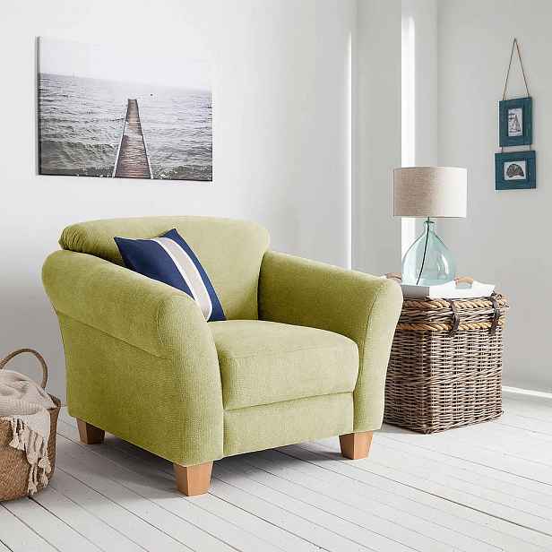 Sit & More KŘESLO, textil, zelená