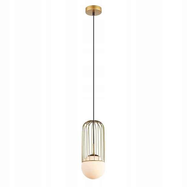 Závěsná lampa Italux Matty Led moderní zlatá