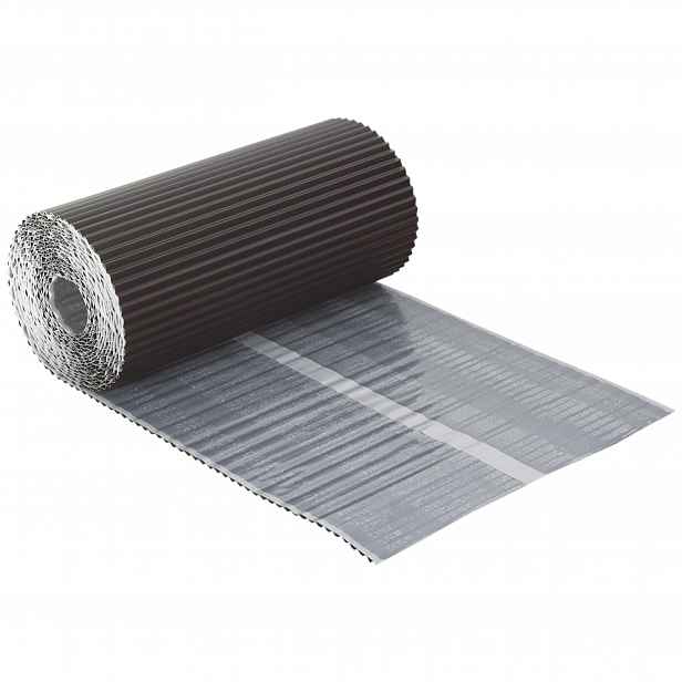 Komínová Páska 30 cm x 5 m Rýhovaná Olověná Černá ral 9005