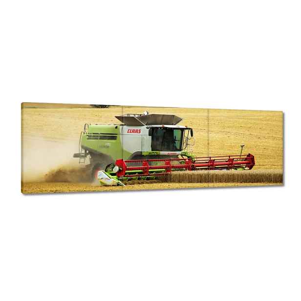 Obrazy 120x40 Kombajn Claas seká žně