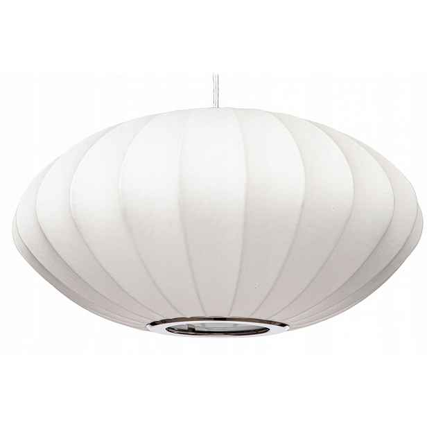 Závěsná lampa bílá elegantní Cloud elipsa
