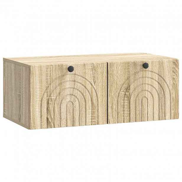 vidaXL Nástěnná TV skříň Dub sonoma 78,5 x 41 x 30 cm Kompozitní dřevo