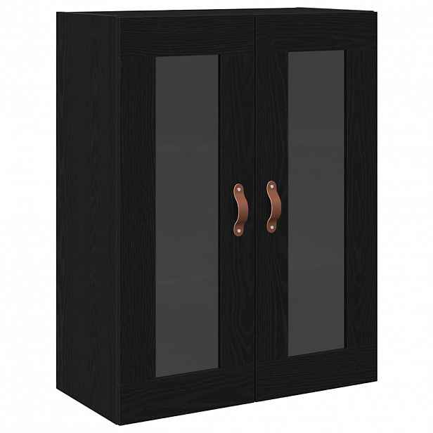 vidaXL Nástěnná skříňka Černý dub 69,5 x 34 x 90 cm Kompozitní dřevo