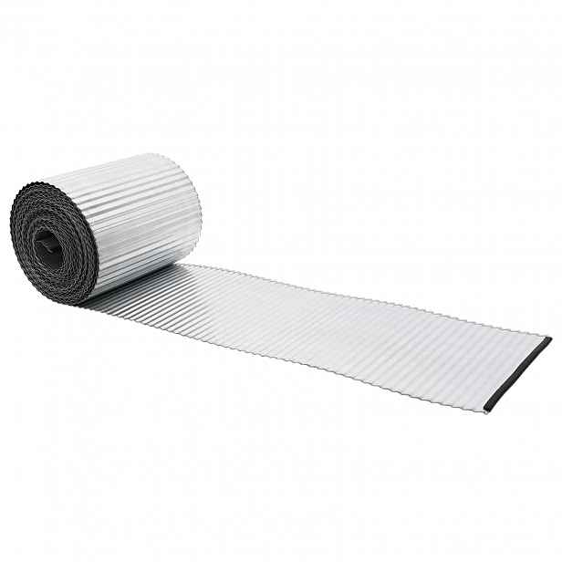 vidaXL Okraj trávníku 5 m x 30 cm Pozinkovaná ocel Stříbrná