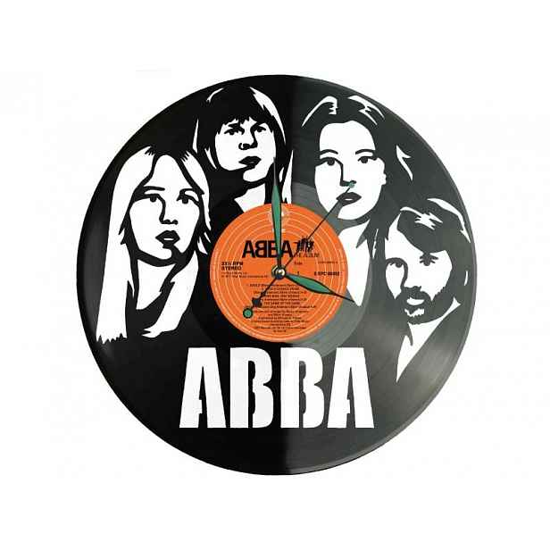 Abba Dárek Vinyl Nástěnné hodiny Vinylová deska Unikátní dekorace pro fanoušky