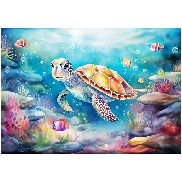 Fototapeta Pro Děti Želva Oceán Tapeta Do Dětského Pokoje 254x184