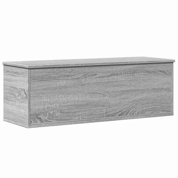 vidaXL Úložný box šedý sonoma 102 x 35 x 35 cm kompozitní dřevo