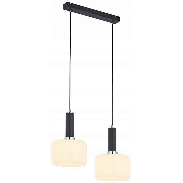 Závěsné svítidlo Jupiter Vanes 52cm černé/bílé, 2xE27 max 15W, IP20