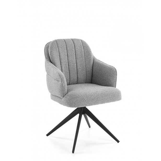 Židle K570, boucle, šedá