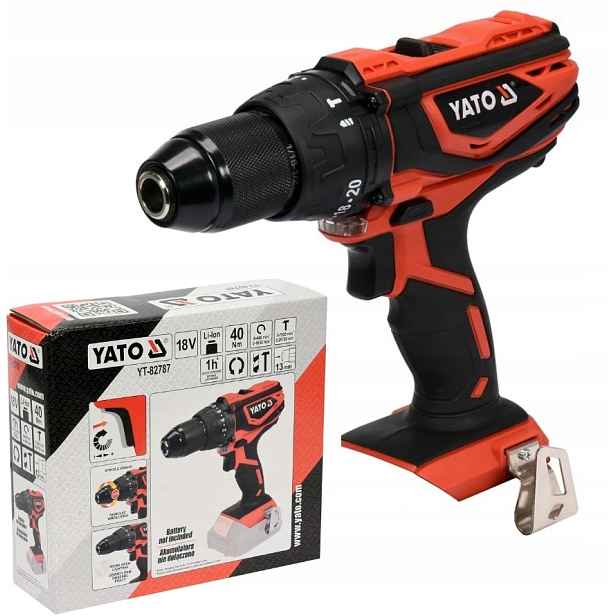 Aku Šroubovák Příklepový 18V 40NM Solo Bez Akumulátoru Yato YT-82787