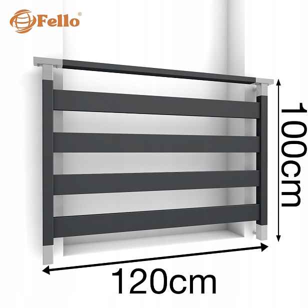 CLASSIC4 Francouzský balkon 120 cm Balustrada Ral