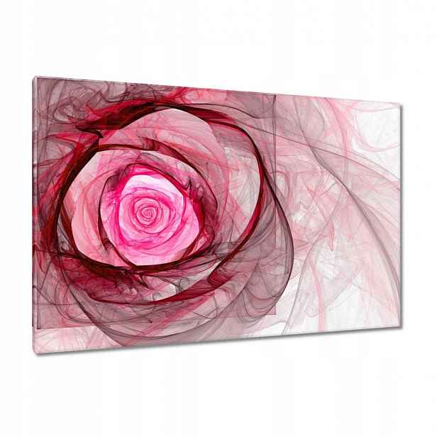 Obrazy 120x80 Růžová fraktální růže