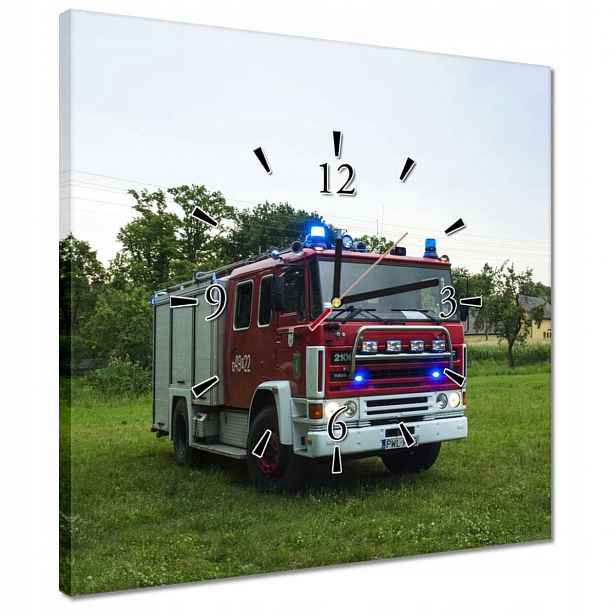 Hodiny 40x40 Hasičský vůz
