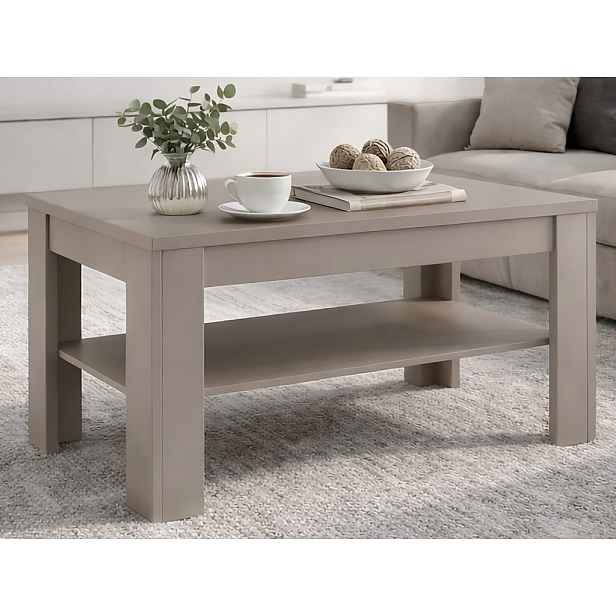 Konferenční stolek Lucy, béžový kašmír