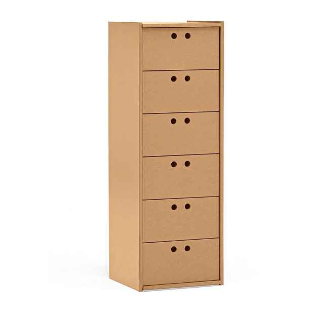 Skříňka v přírodní barvě 40x118x40 cm Wally – Teulat