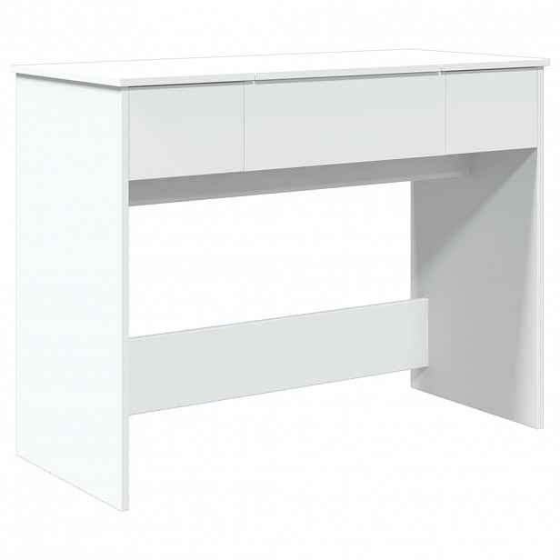 vidaXL Toaletní stolek se zrcadlem bílý 100 x 45 x 76 cm