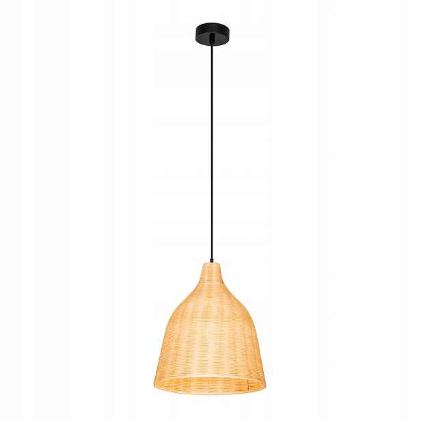 Závěsné Stropní Svítidlo Bambus Boho Rattan Dřevo Loft