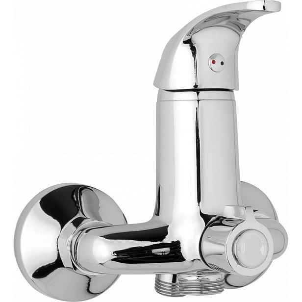 JB Sanitary Nástěnná umyvadlová a sprchová baterie SLIM, 100 mm, otočný přepínač v těle, bez ramínka A00 34 00