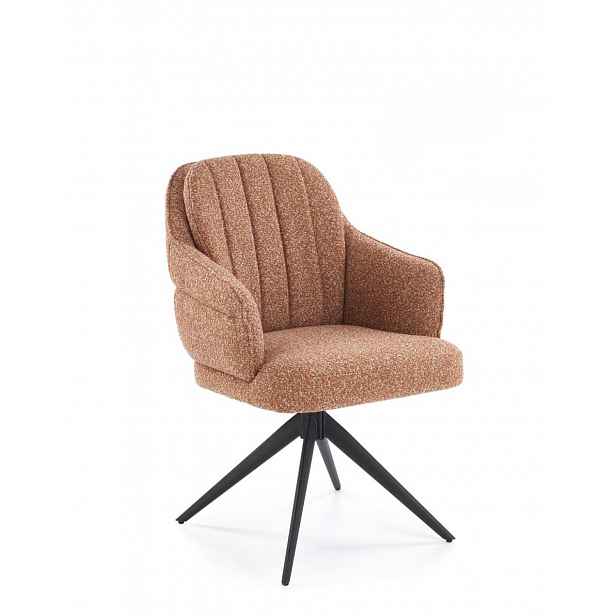 Židle K570, boucle, skořicová