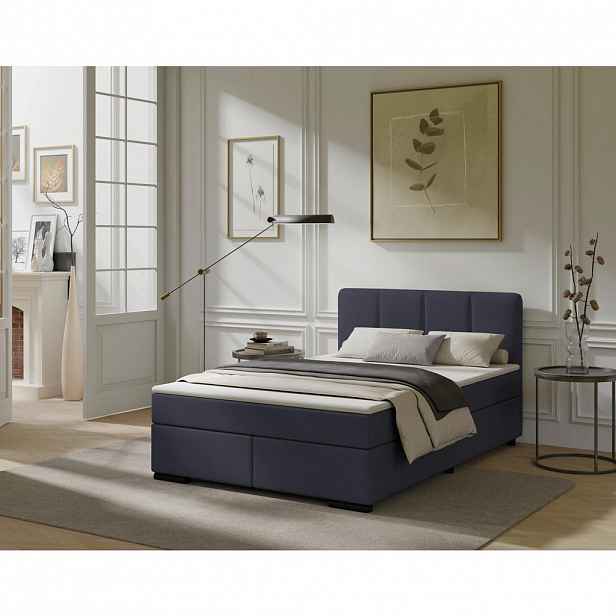 MID.YOU POSTEL BOXSPRING, 120/200 cm, antracitová