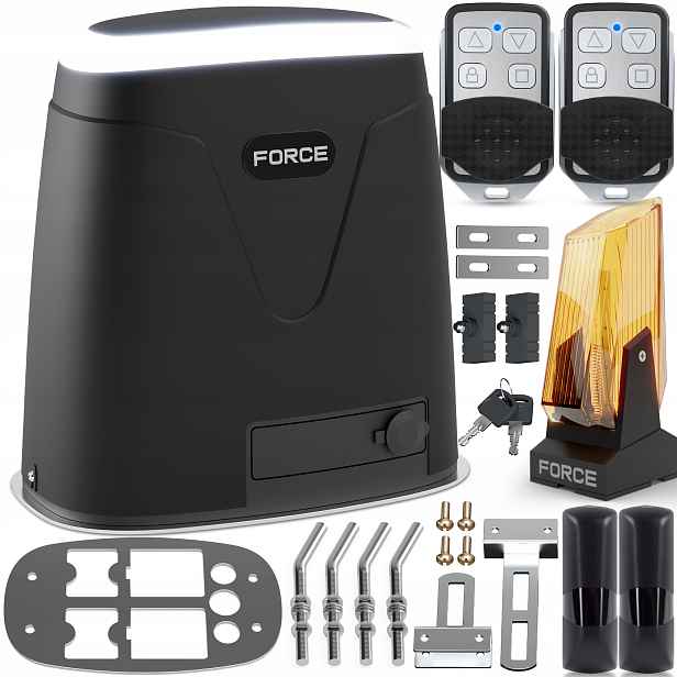 Force 24V Do 800 Kg Pohon Pro Posuvné Brány 2x Pilot, Led Lampa