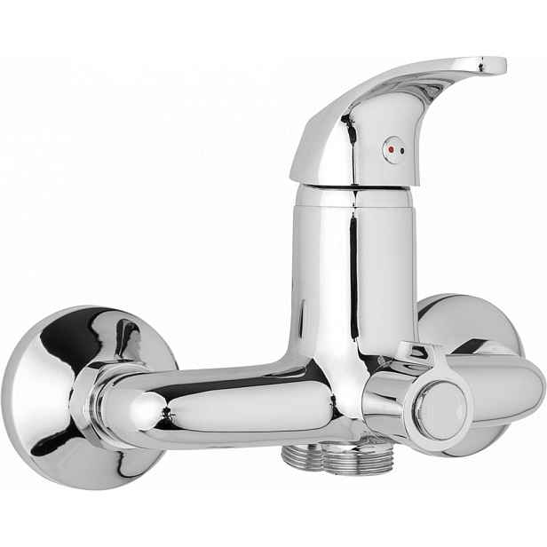 JB Sanitary Nástěnná umyvadlová a sprchová baterie SLIM, 150 mm, otočný přepínač v těle, bez ramínka A00 39 00