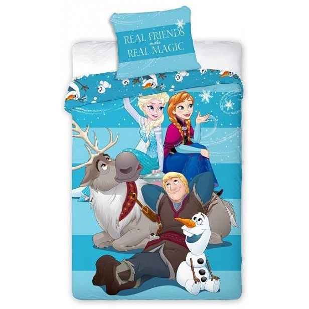 Povlečení Frozen Ledové Království Elsa Anna Olaf 140x200