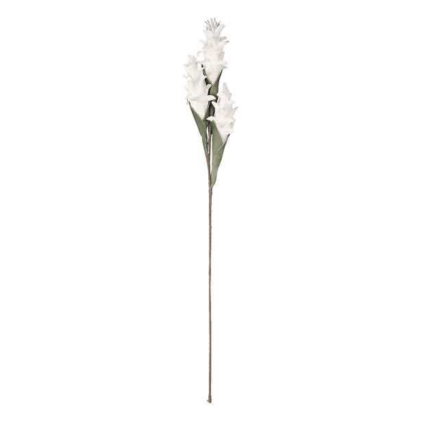 Bílá umělá květina s listy Rosaire - 106 cm Clayre & Eef