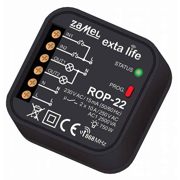 Exta Life rádiový přijímač 2-kanálový ROP-22 Zamel