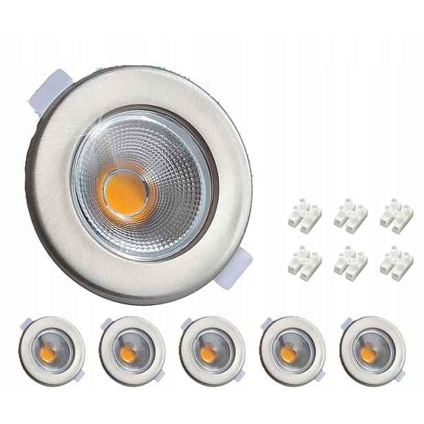 Led zapuštěný reflektor 10W Led 2700K teplá bílá 6 Ks Wondlumi