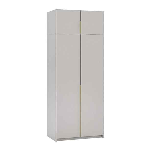 MASSENO ŠATNÍ SKŘÍŇ S OTOČNÝMI DVEŘMI AMARA, 100/250/58 cm 2dveřová, kašmírová