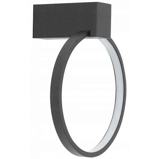 Nástěnná lampa Circolo Černá 9W Led 4000K Nástěnná lampa do pokoje studovny domu