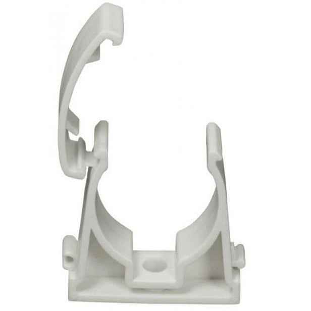 Uz Uv 07.40 Uzamykatelný Uv Odolný Držák Pro Upevnění Trubek 28 mm Bílý x80