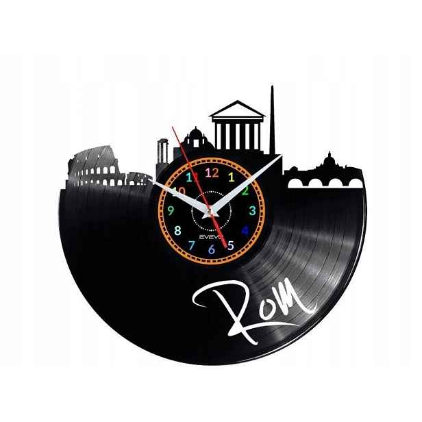 Rom Dárek Originální dekorace do domu Hodiny z vinylové desky