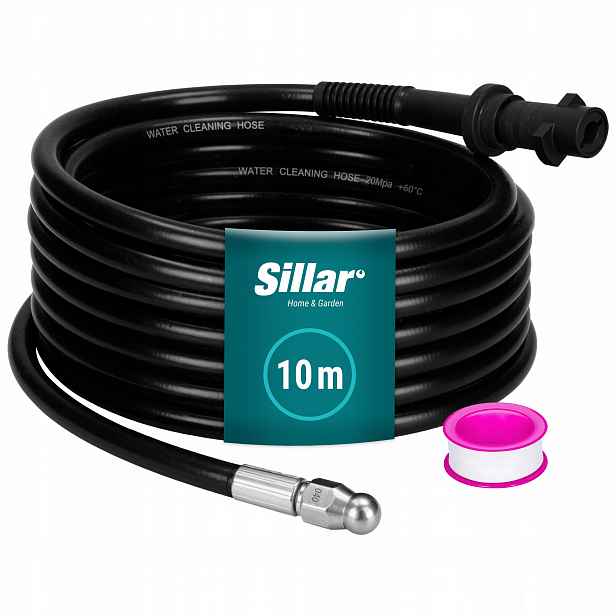 Hadice Sillar pro čištění kanalizace potrubí pro Karcher K2 K3 K4 K5 K6 10 m