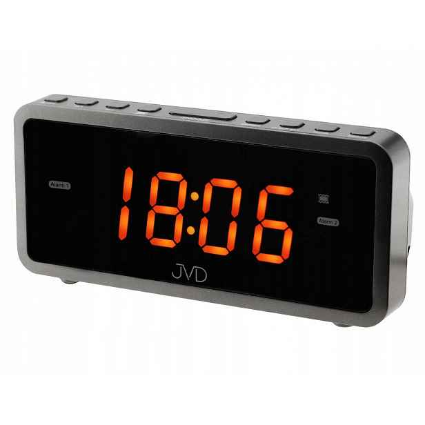 Oranžový Čitelný Budík S Led Alarmy Vibrace Číslice 3 CM Jvd SB701