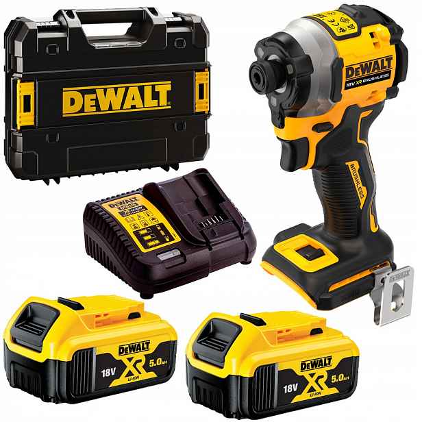 Příklepový šroubovák 206 Nm 2x5 Ah DeWALT DCF850P2T