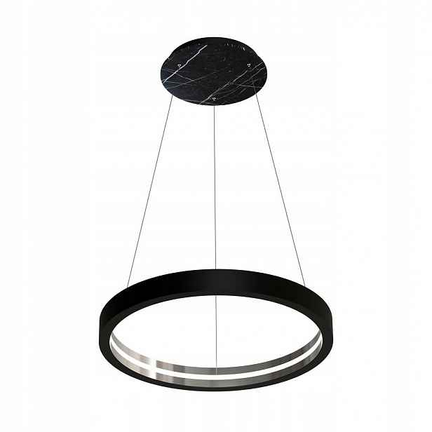 Závěsná lampa Cassiopeia Černý mramor 8,5W Led 70 cm Stropní Svítidlo Obývací pokoj