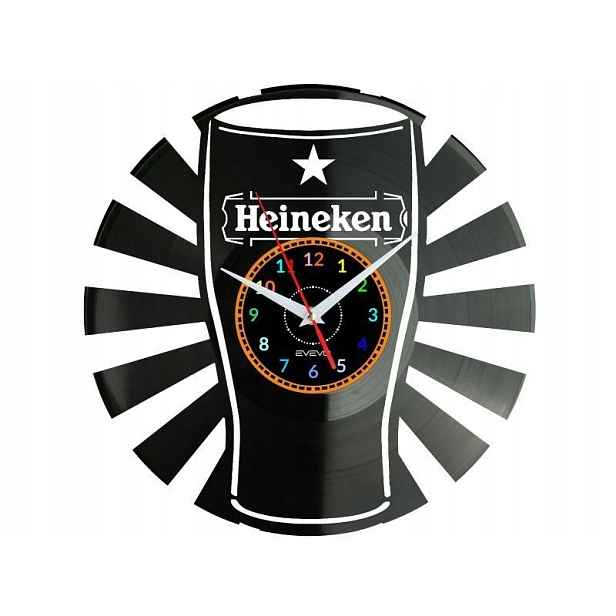Pivo Dárek Originální dekorace do domu Hodiny z vinylové desky