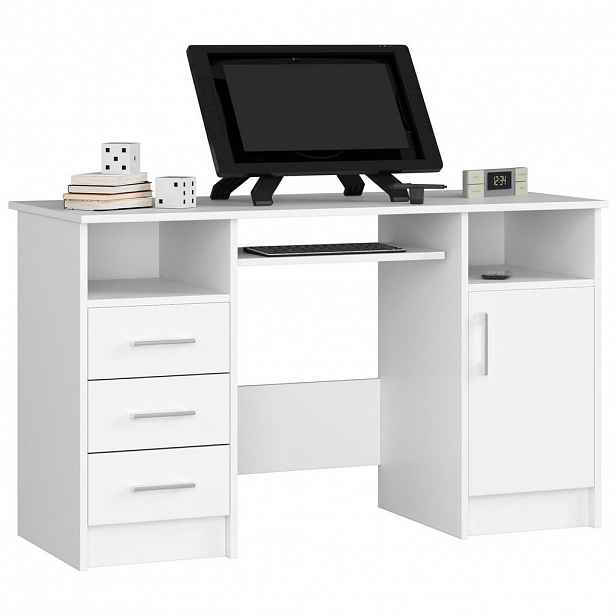 RAUMHIRSCH FURNITURE PSACÍ STŮL Bílý 74/124/52