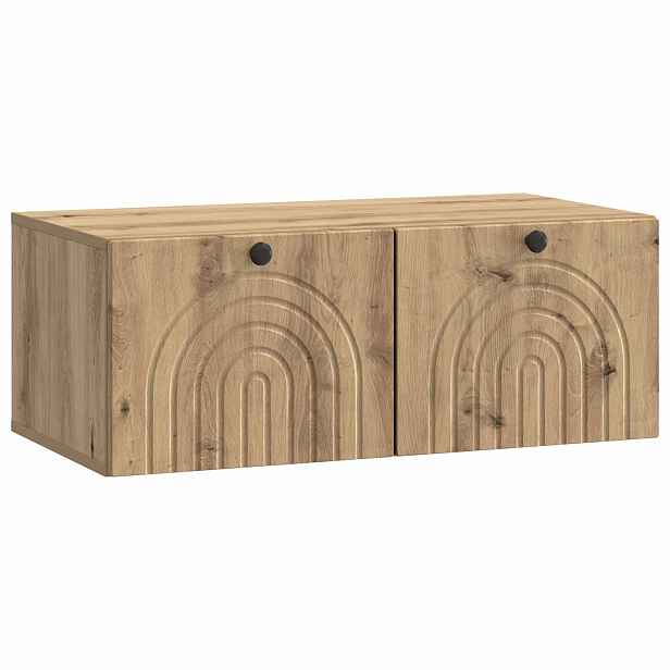 vidaXL Nástěnná TV skříň 78,5 x 41 x 30 cm Dub artisan