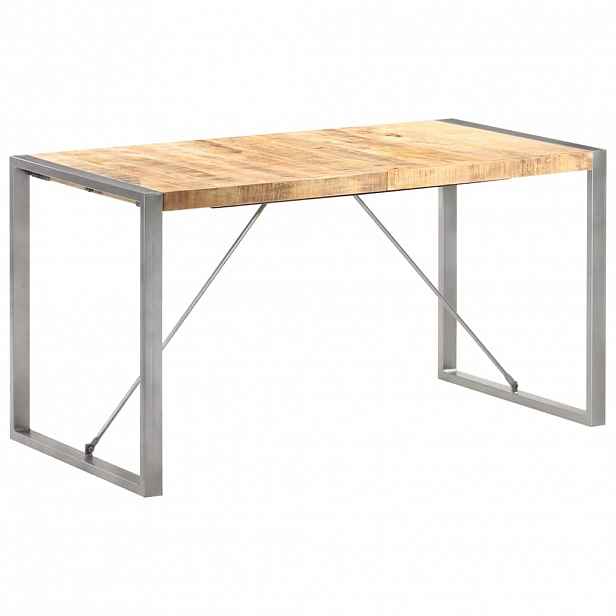 vidaXL Jídelní stůl 140 x 70 x 75 cm masivní hrubé mangovníkové dřevo