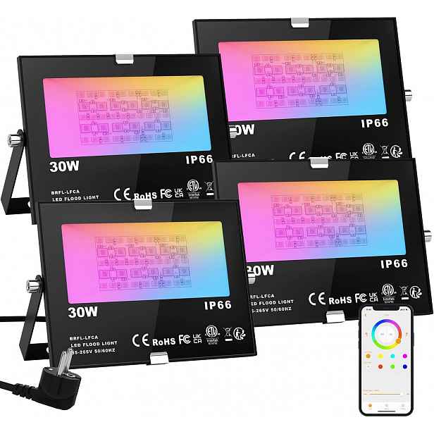Halogenový Venkovní Reflektor Led Changm Lampa Zářič IP66 Sada 4KS