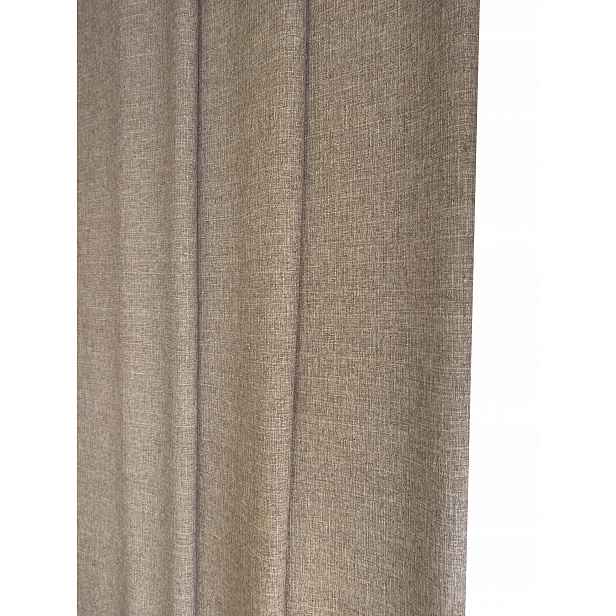 hnědá melírovaná tkanina na záclony, dekorace, šířka 150 cm, 4m