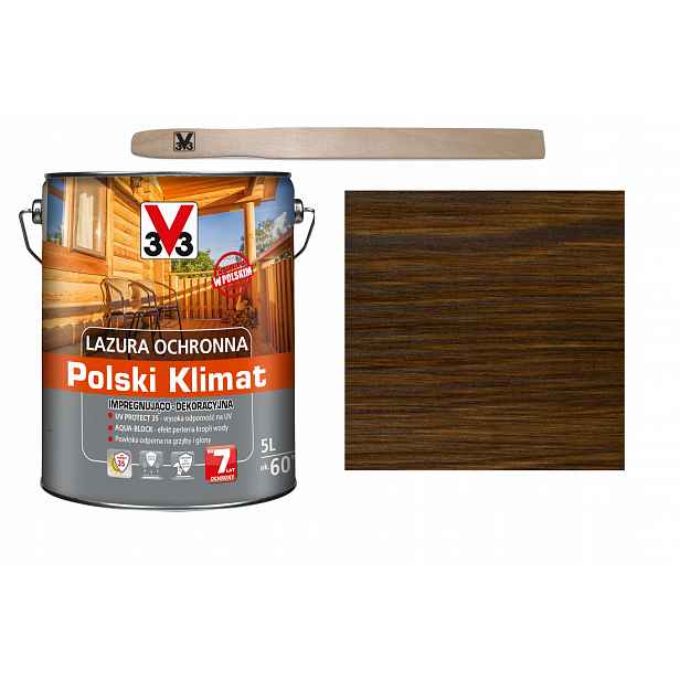 Lazura V33 Polský Klima 7 let Ořech 5L