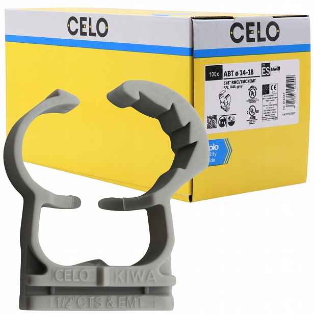 Nylonový držák Abt Celo 918ABT pro instalační trubky 14-18 mm 100 ks